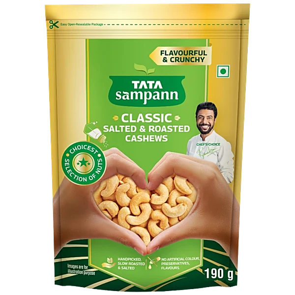 Tata Sampann Classic Salted & Roasted Cashew