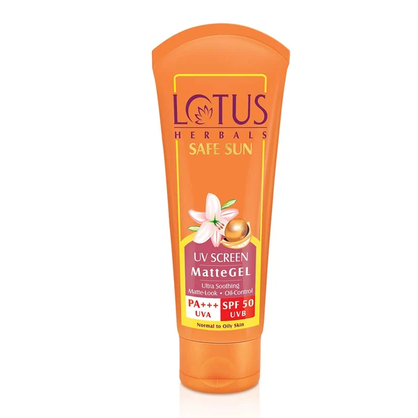 Lotus Herbals UV Screen Matte Gel Sunscreen (SPF 50 PA+++)
