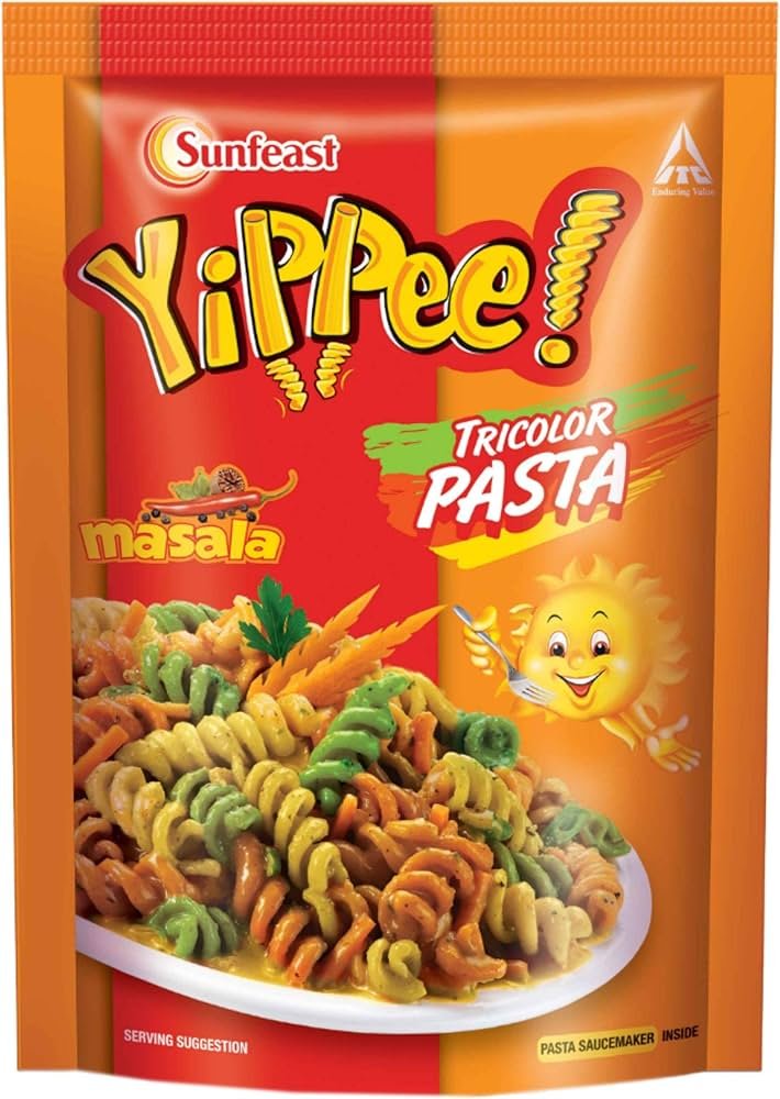 Sunfeast Yippee Tricolor Instant Pasta - Creamy Corn